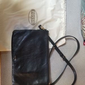 Fossil genuine leather crossbody bag